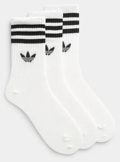 Black and white stripe ribbed socks