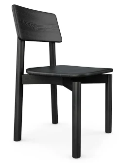 Black ash wood architectural chairs