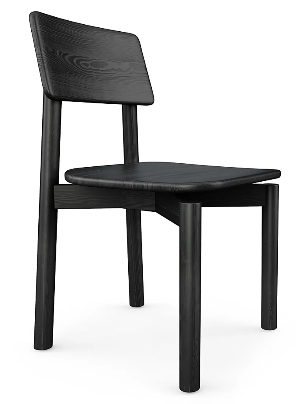 Black ash wood architectural chairs