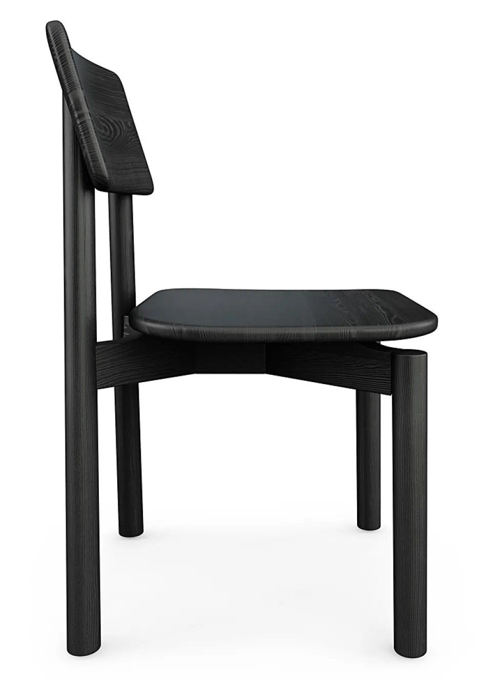 Black ash wood architectural chairs