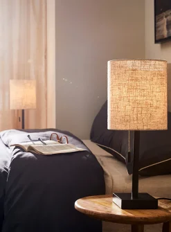 Black base minimalist table lamps