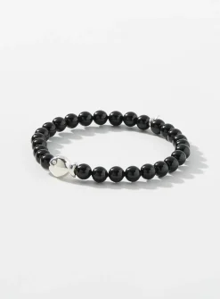 Black bead bracelet