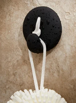 Black ceramic adhesive hook