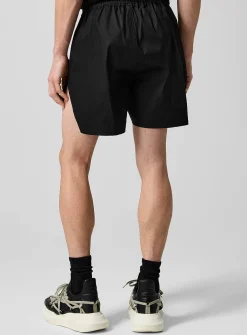 Black crisp fabric short