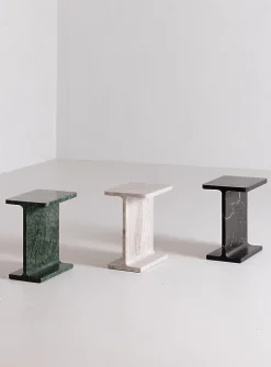 Black marble Tullia accent table