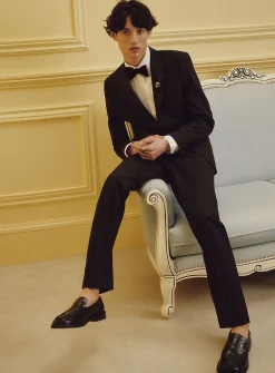 Black piqué tuxedo
