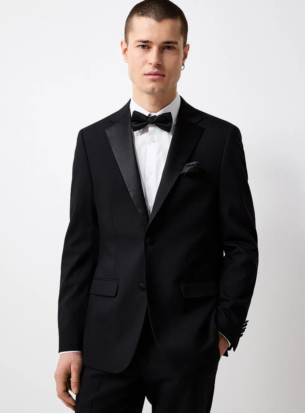 Black piqué tuxedo