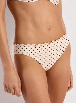 Black polka-dot bikini
