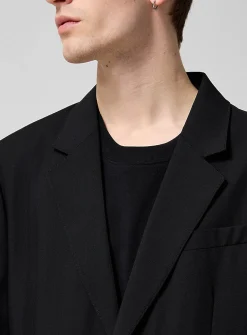 Black pure virgin wool jacket