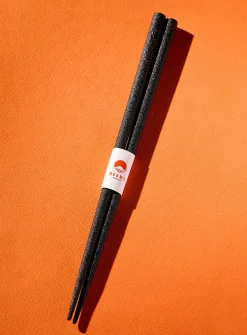 Black reusable chopsticks