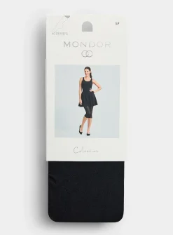 Black semi-transparent capri legging