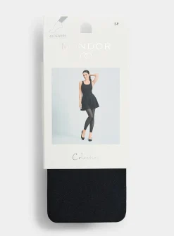 Black semi-transparent legging