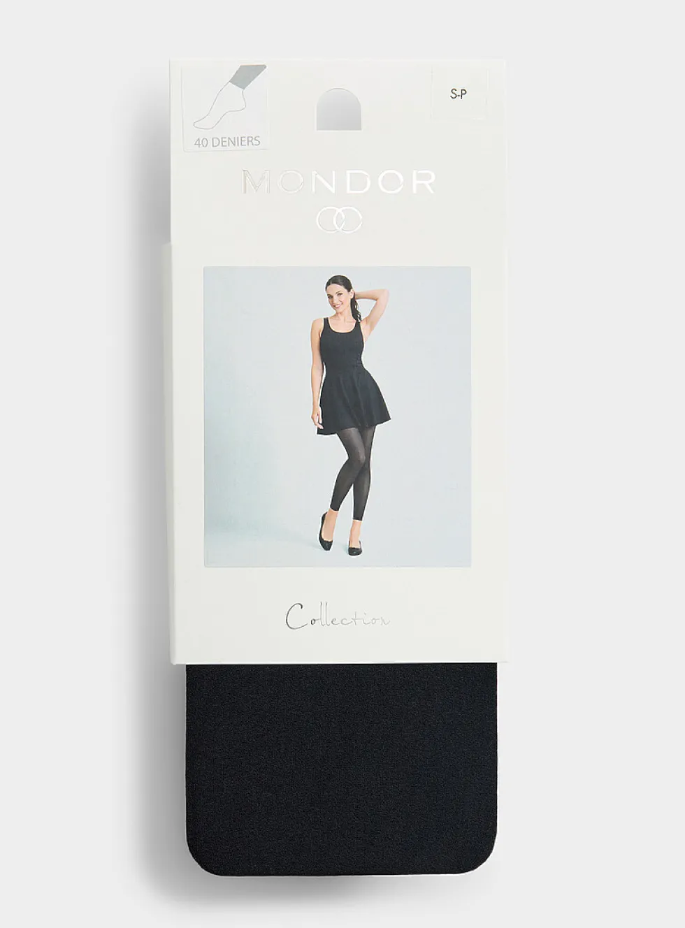 Black semi-transparent legging