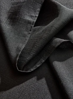 Black textured tablecloth