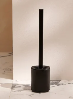 Black toilet brush