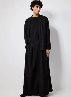 Black ultra-loose palazzo pant