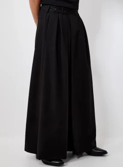 Black ultra-loose palazzo pant