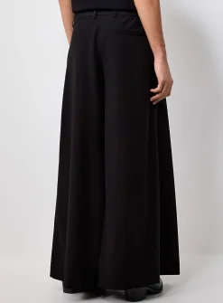 Black ultra-loose palazzo pant