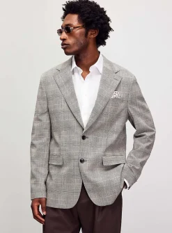 Black-and-white Prince of Wales jacket