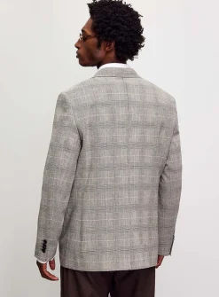 Black-and-white Prince of Wales jacket