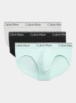 Black/grey/mint stretch briefs