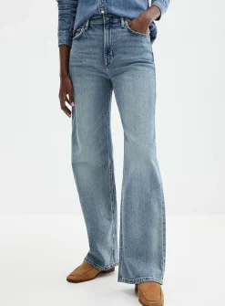 Bleached blue jean