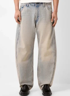 Bleached blue jean