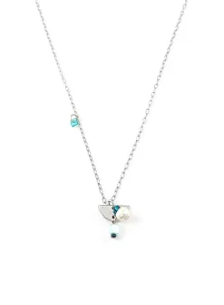 Blenio pewter and pearls necklace