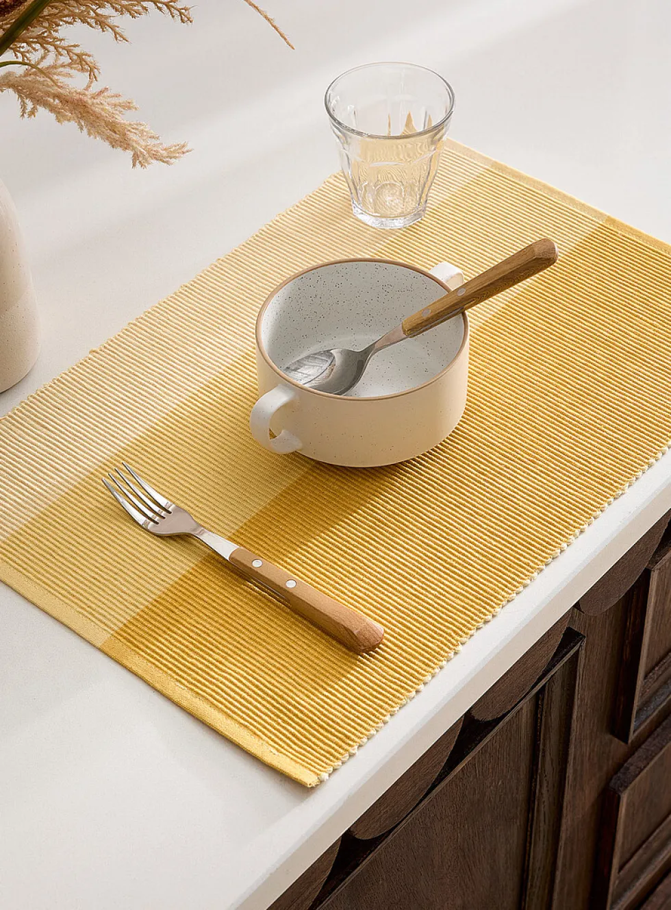 Block-stripe placemat