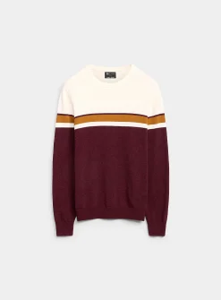 Block-stripe sweater
