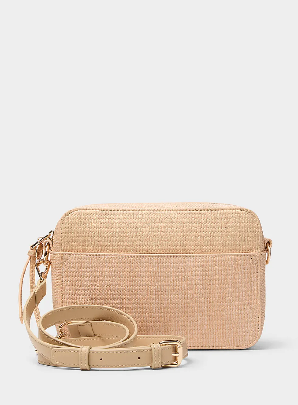 Bloom braided-texture crossbody bag