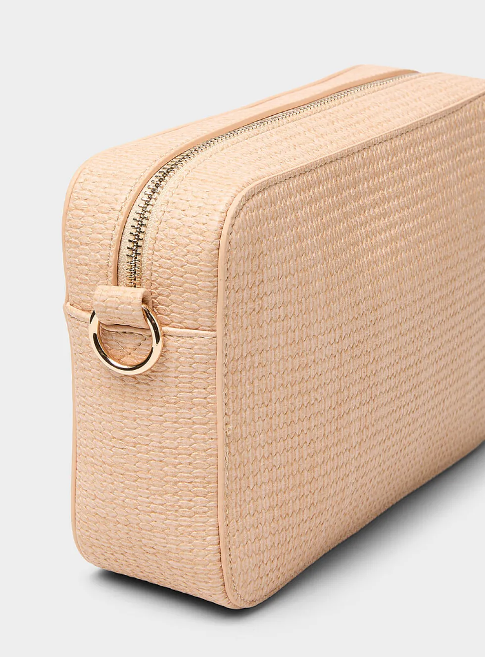 Bloom braided-texture crossbody bag