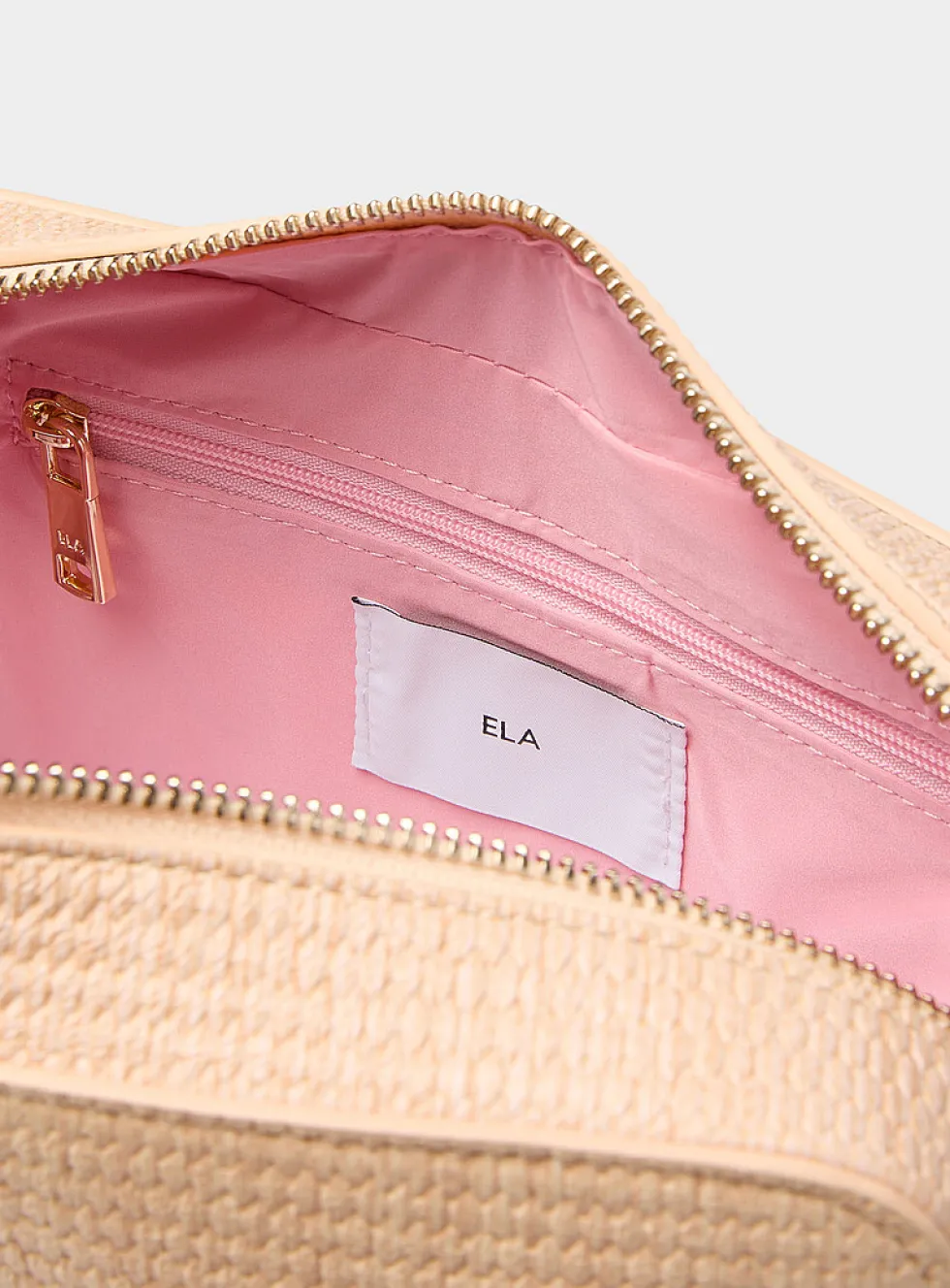 Bloom braided-texture crossbody bag