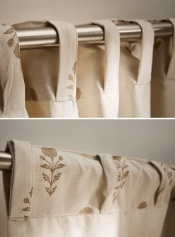 Blooming flowers curtain
