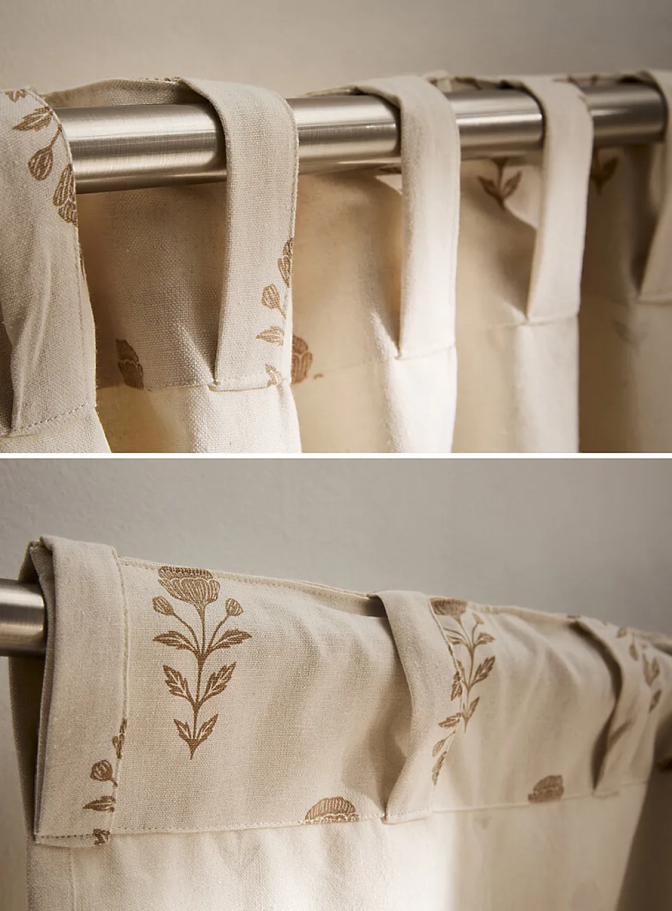 Blooming flowers curtain