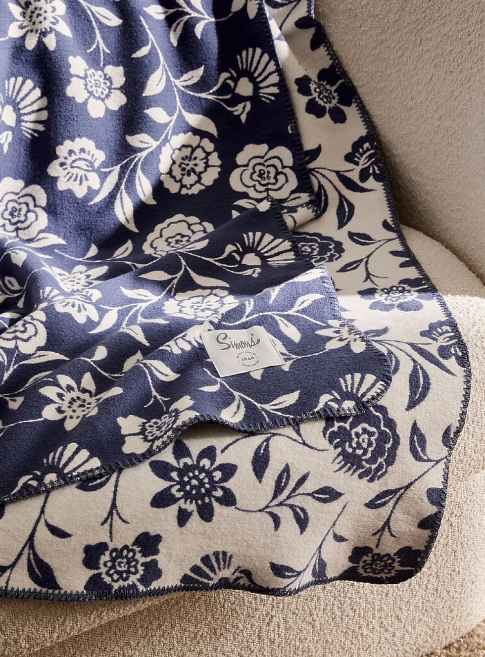 Blooming flowers throw