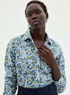 Blooming print shirt