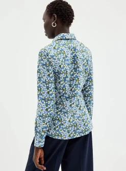 Blooming print shirt