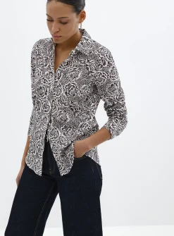 Blooming print shirt
