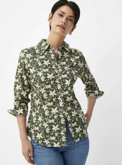 Blooming print shirt