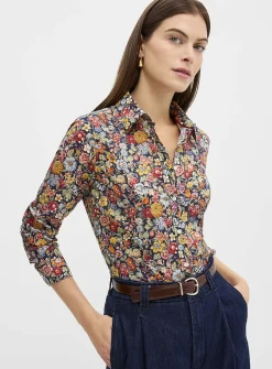 Blooming print shirt