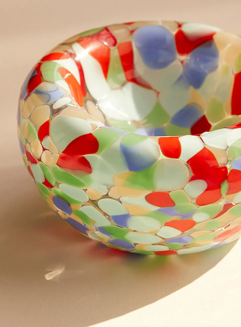 Blown glass nest bowl