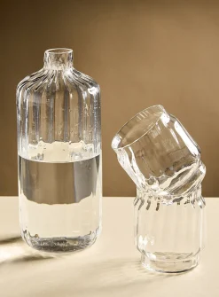 Blown-glass jug and glasses set