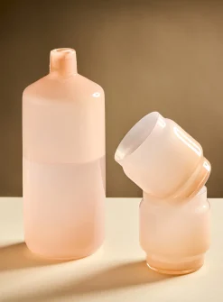 Blown-glass jug and glasses set