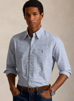 Blue check Oxford shirt