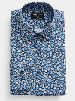 Blue floral shirt