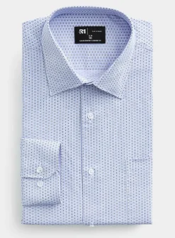 Blue geo mosaic shirt