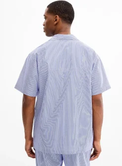 Blue hue poplin shirt
