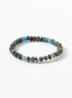 Blue jasper bead bracelet