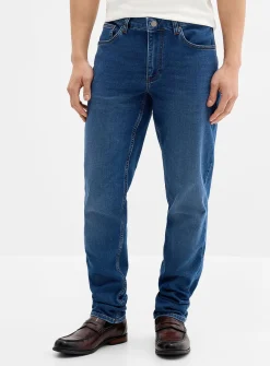 Blue knit-style backing jean